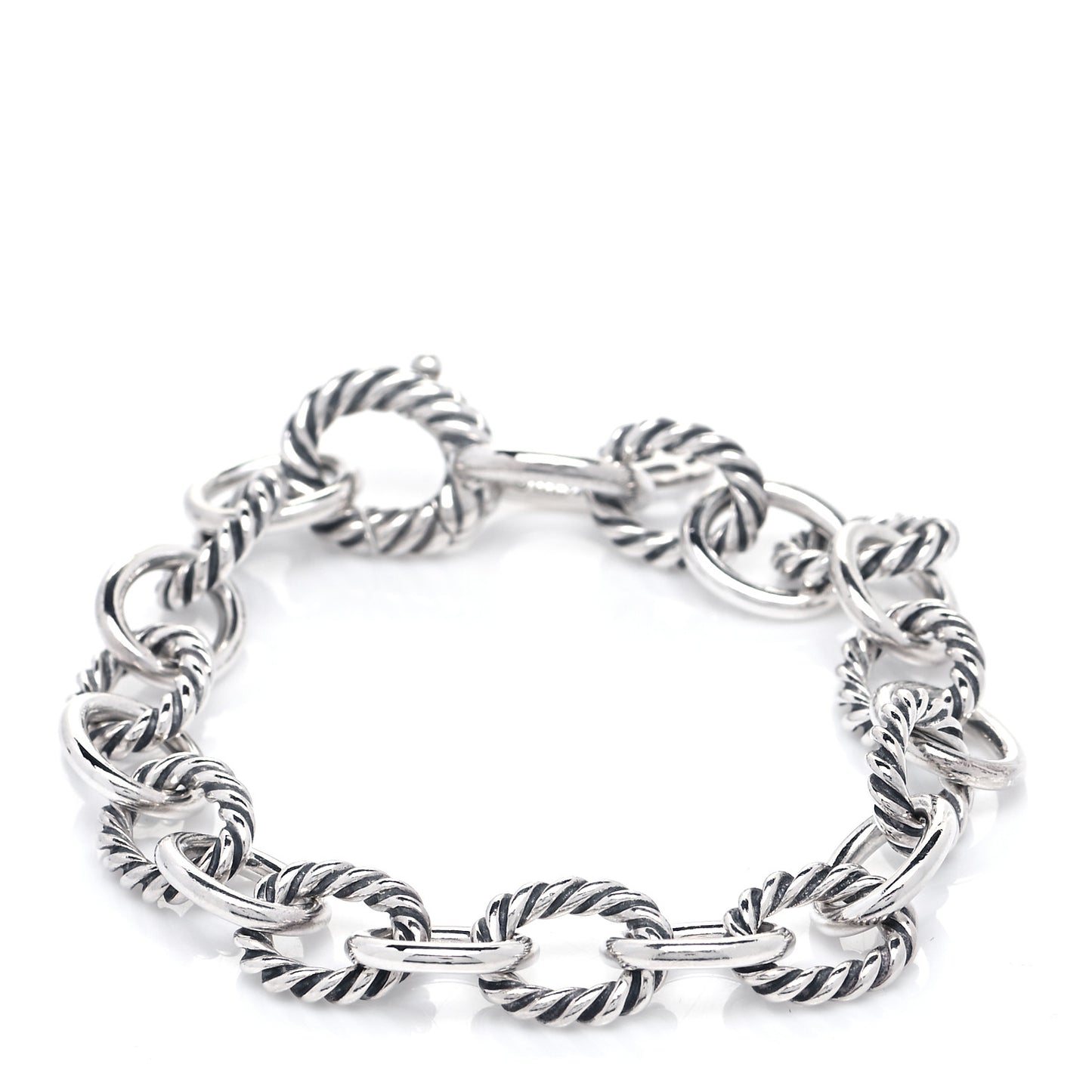 Sterling Silver 10mm Medium Oval Link Bracelet