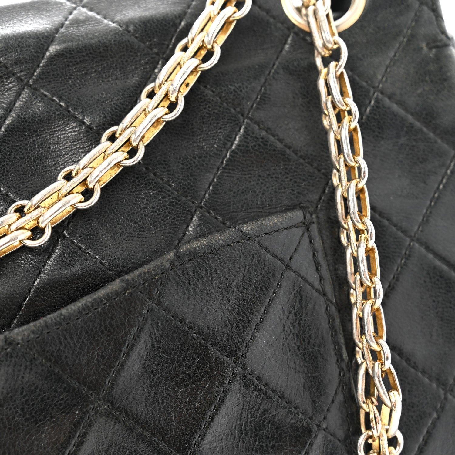 Chanel Lambskin Quilted Medium Double Flap Bijoux Chain Black 13 of 17