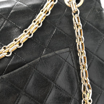 Chanel Lambskin Quilted Medium Double Flap Bijoux Chain Black 13 of 17