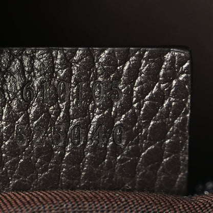 Gucci Monogram Dollar Calfskin Large Boston Duffle Bag Beige Ebony Testa di Moro Marrone Scuro 6 of 9