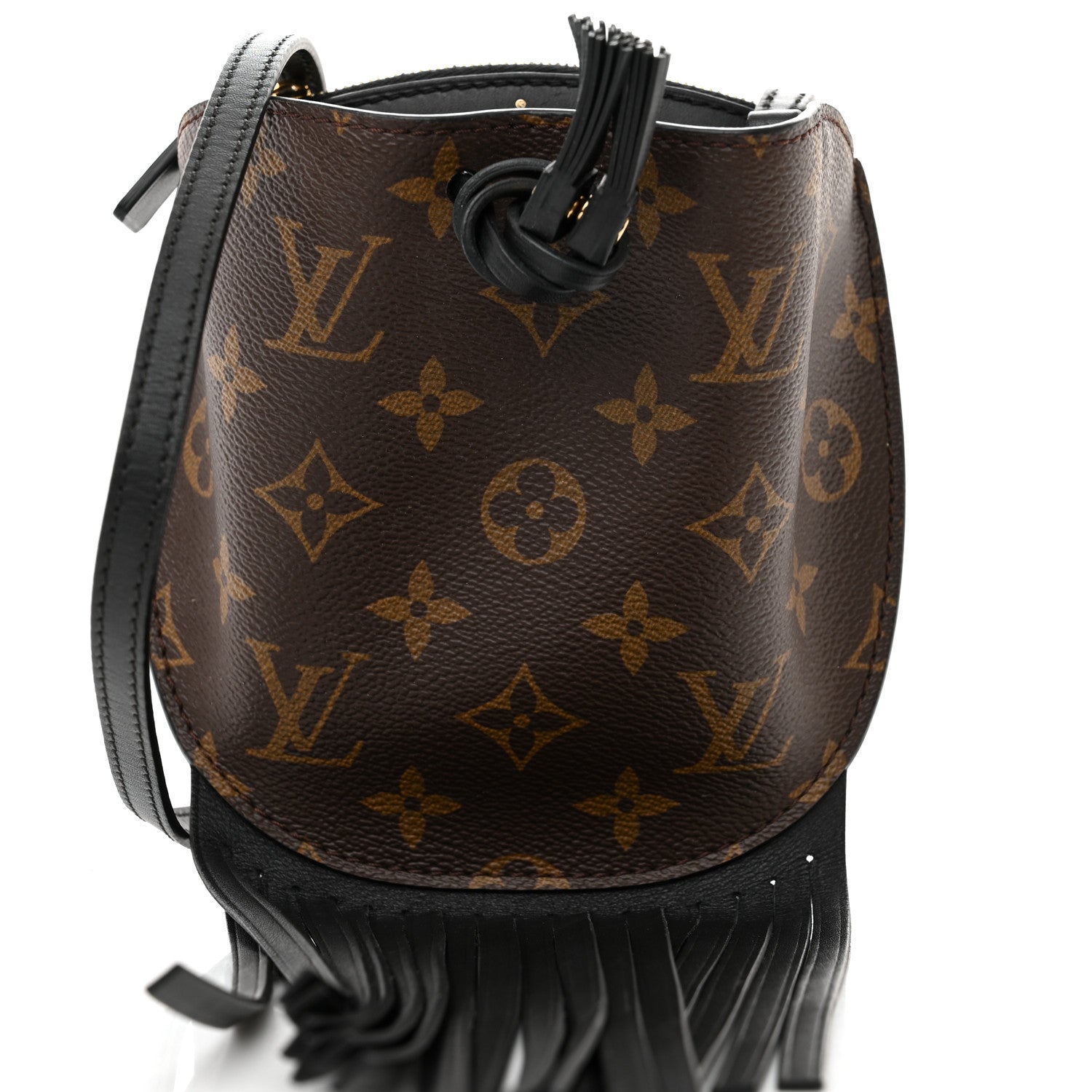 Louis Vuitton Monogram Fringed Mini Noe 7 of 9