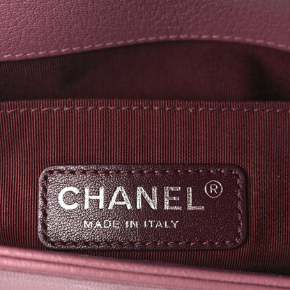 Chanel Goatskin Quilted Patent Small Duo Boy Flap Pink 6 of 9