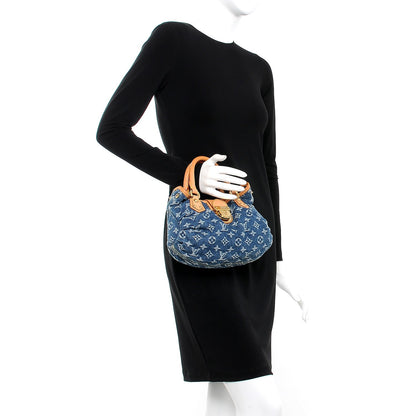 Louis Vuitton Monogram Denim Pleaty Blue 2 of 8