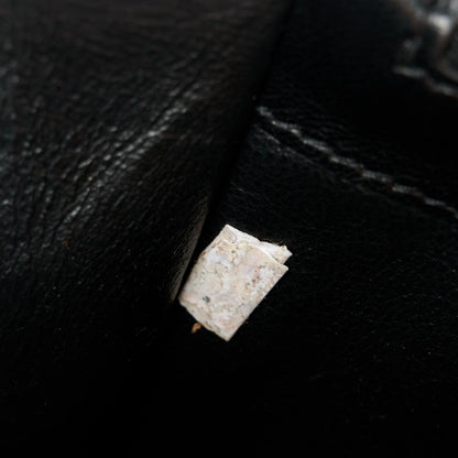 Saint Laurent Lambskin Matelasse Chevron Monogram Sulpice Chain Wallet Black 12 of 12