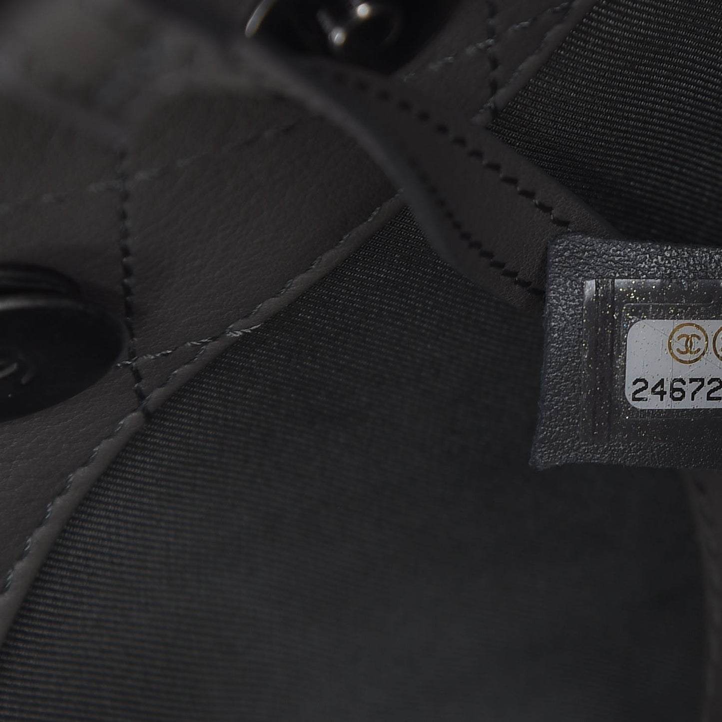 Calfskin Stitched Large Hobo Grey