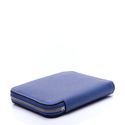Hermes Epsom Silk'In Compact Wallet Bleu Brighton 4 of 12