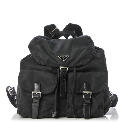 Prada Nylon Vela Medium Backpack Black 1 of 7
