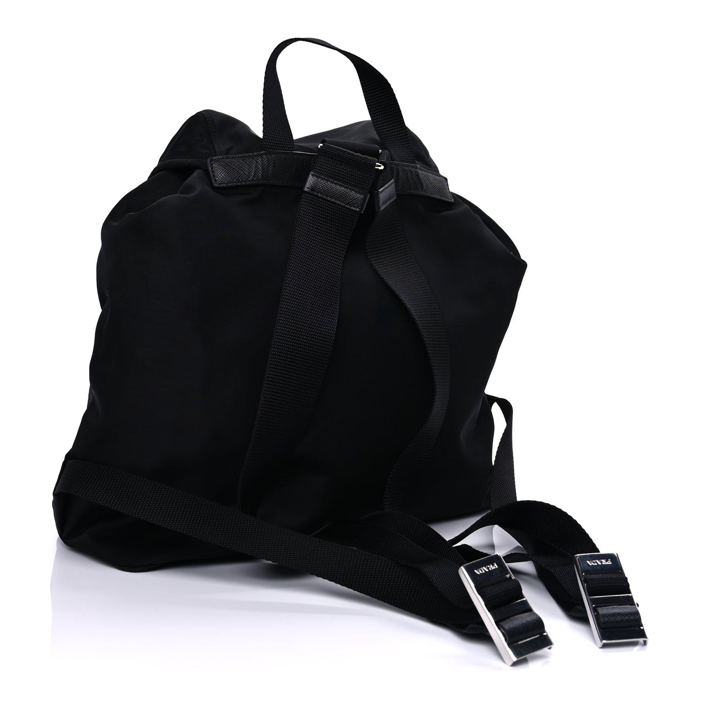 Tessuto Nylon Saffiano Vela Backpack  Black