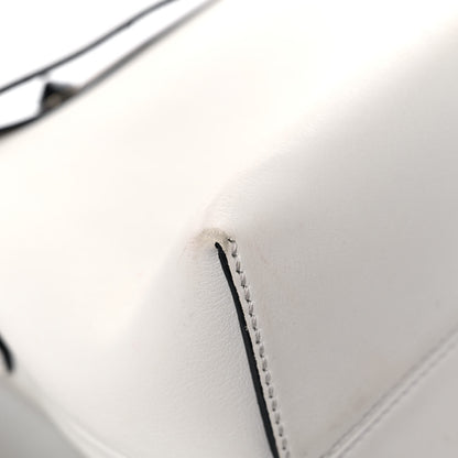 Fendi Vitello Dolce Croc Tail Medium By The Way Boston Bag White Black 10 of 26