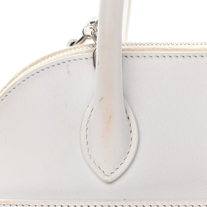 Balenciaga Smooth Calfskin 3D Logo S Ville Top Handle Bag White Screen Blue Black 17 of 20