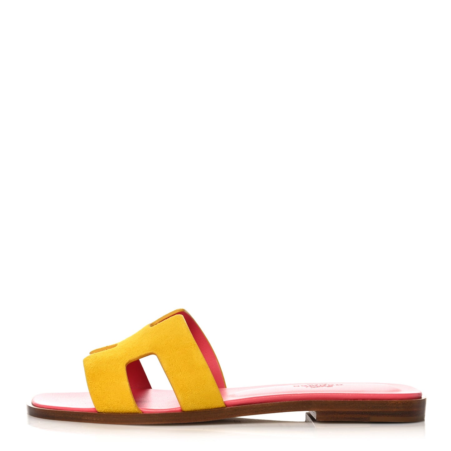 Suede Goatskin Oran Sandals 36 Jaune Sable