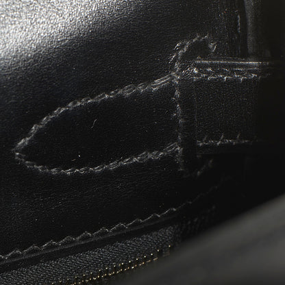 Hermes Box Toile Lakis Kelly 32 Black 8 of 24