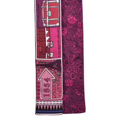 Louis Vuitton Silk Jeu De Louis BB Bandeau Magenta 3 of 3