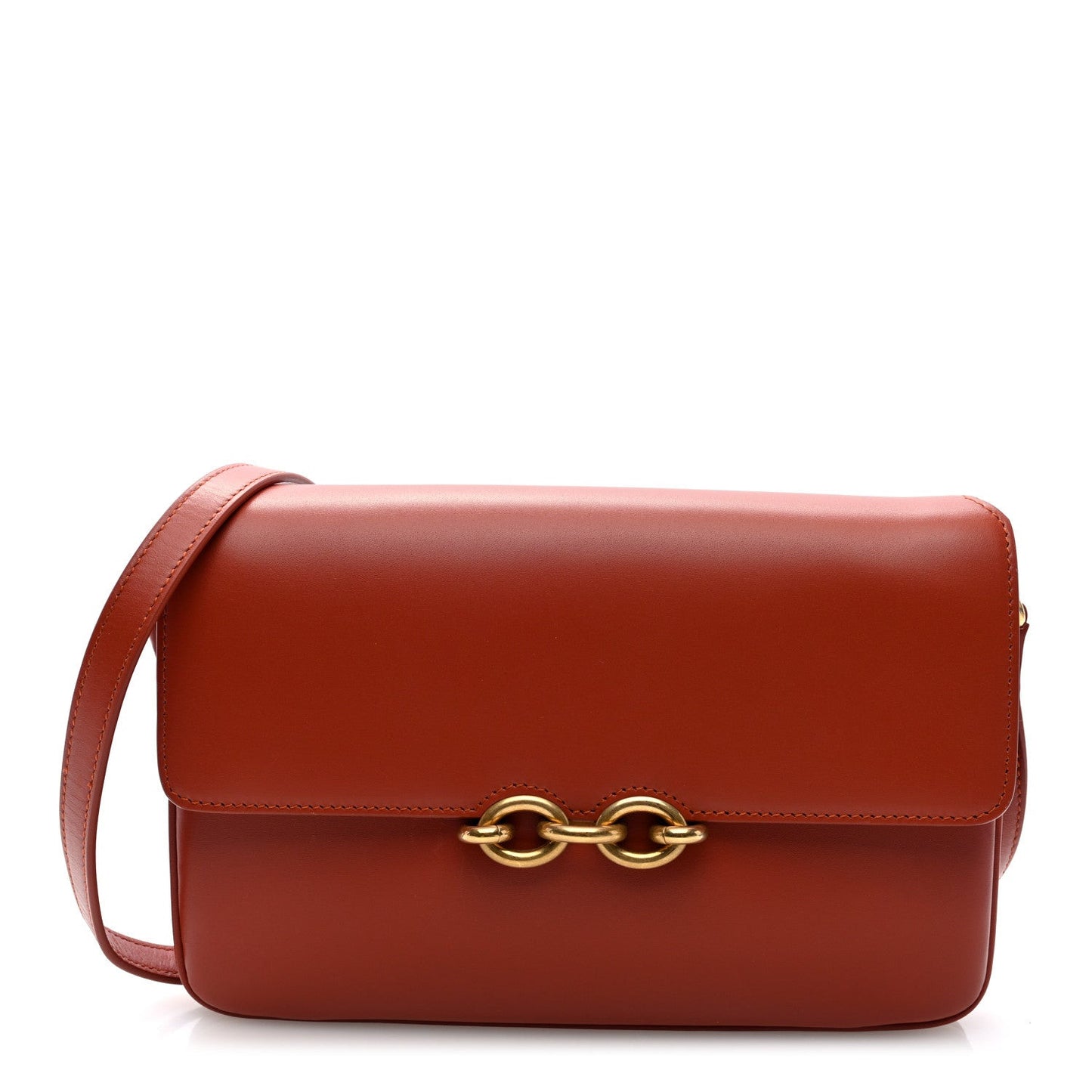 Smooth Calfskin Le Maillon Satchel Orange