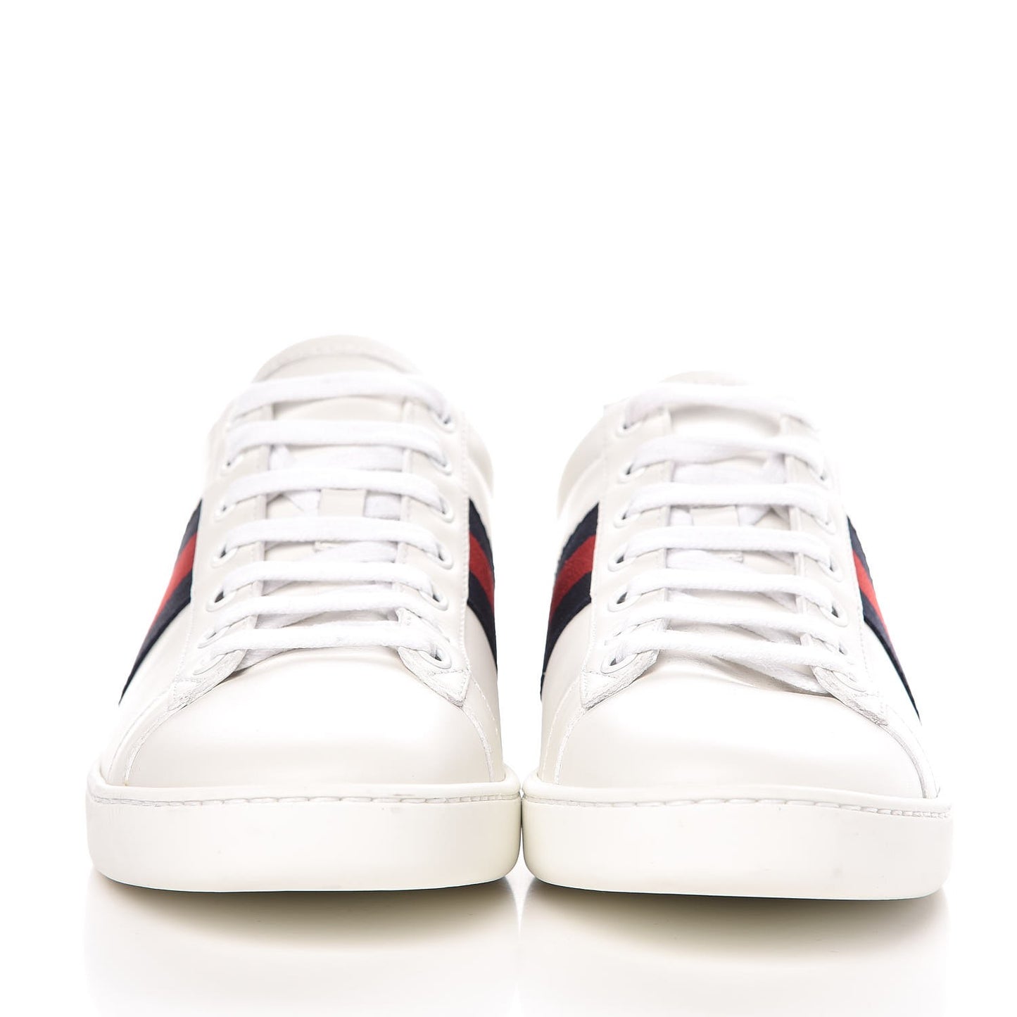 Calfskin Ayers Web Ace Sneakers 38 White Blue