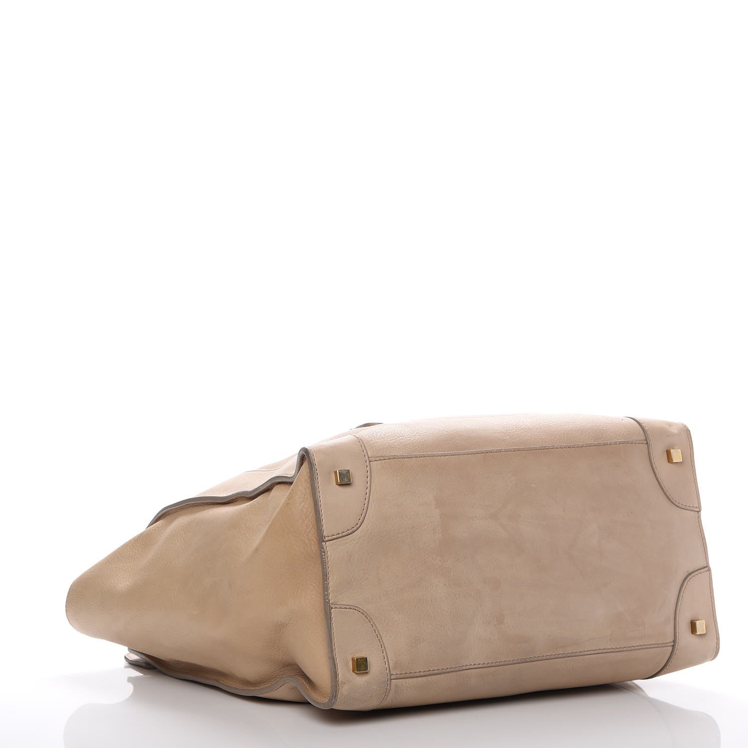 Celine Drummed Calfskin Medium Luggage Camel 4 of 21