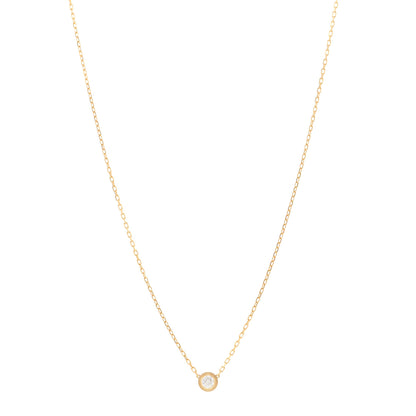 Cartier 18K Yellow Gold Diamond LM D'Amour Pendant Necklace 1 of 5