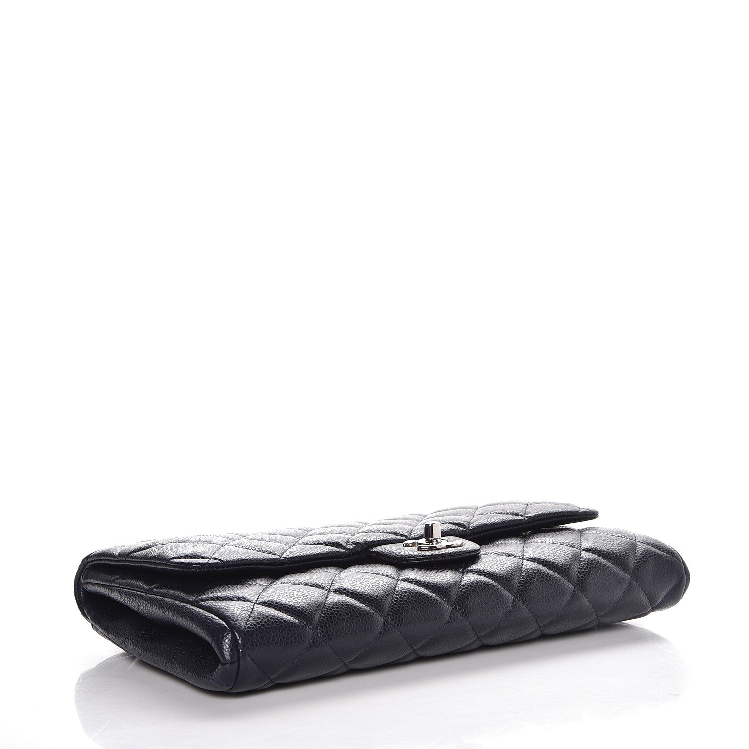 Chanel Caviar Quilted Clutch With Chain Flap Blue 4 of 7