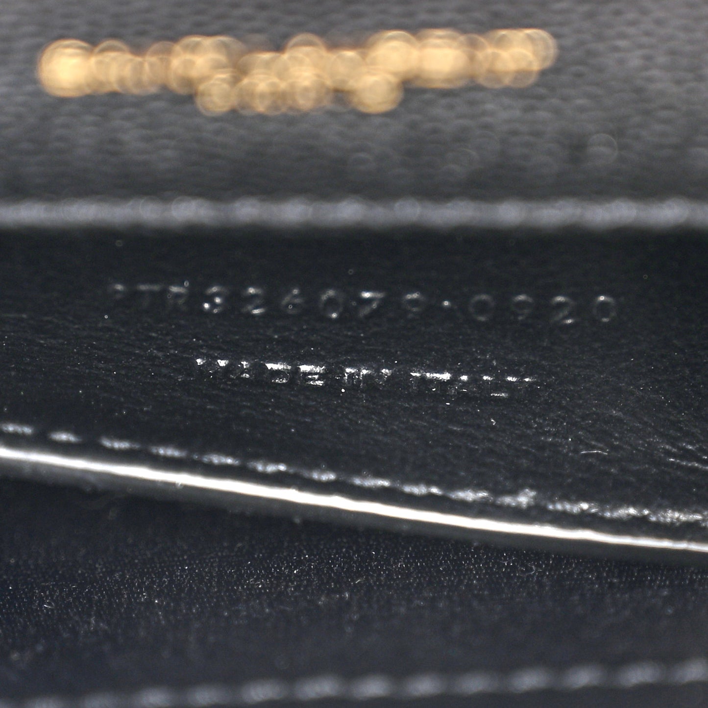 Grain De Poudre Monogram Cassandre Clutch Black