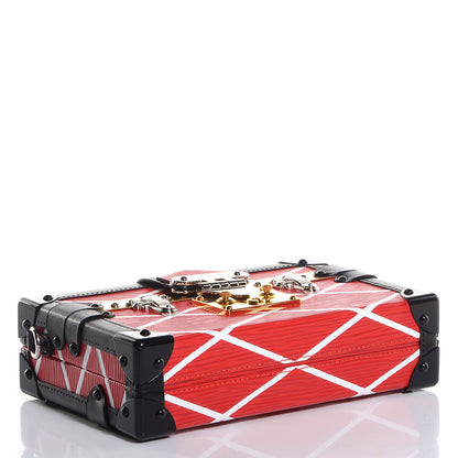 Louis Vuitton Epi Petite Malle Malletage Red 4 of 9