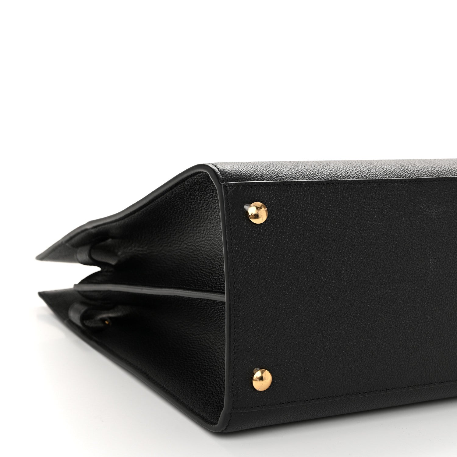 Burberry Grainy Calfskin Large Title Tote Black 8 of 9