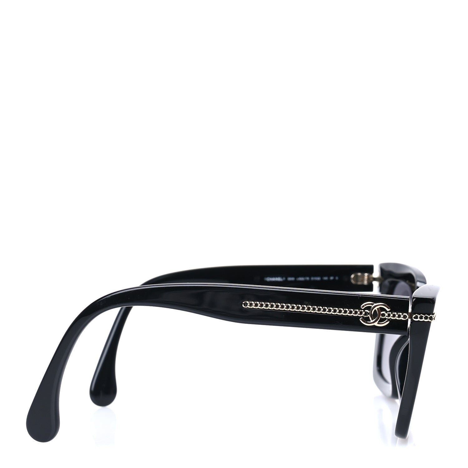 Chanel Acetate Polarized CC Butterfly Sunglasses 5509  Black 4 of 7