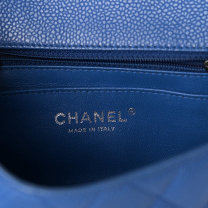 Chanel Caviar Quilted Mini Rectangular Flap Blue 6 of 10