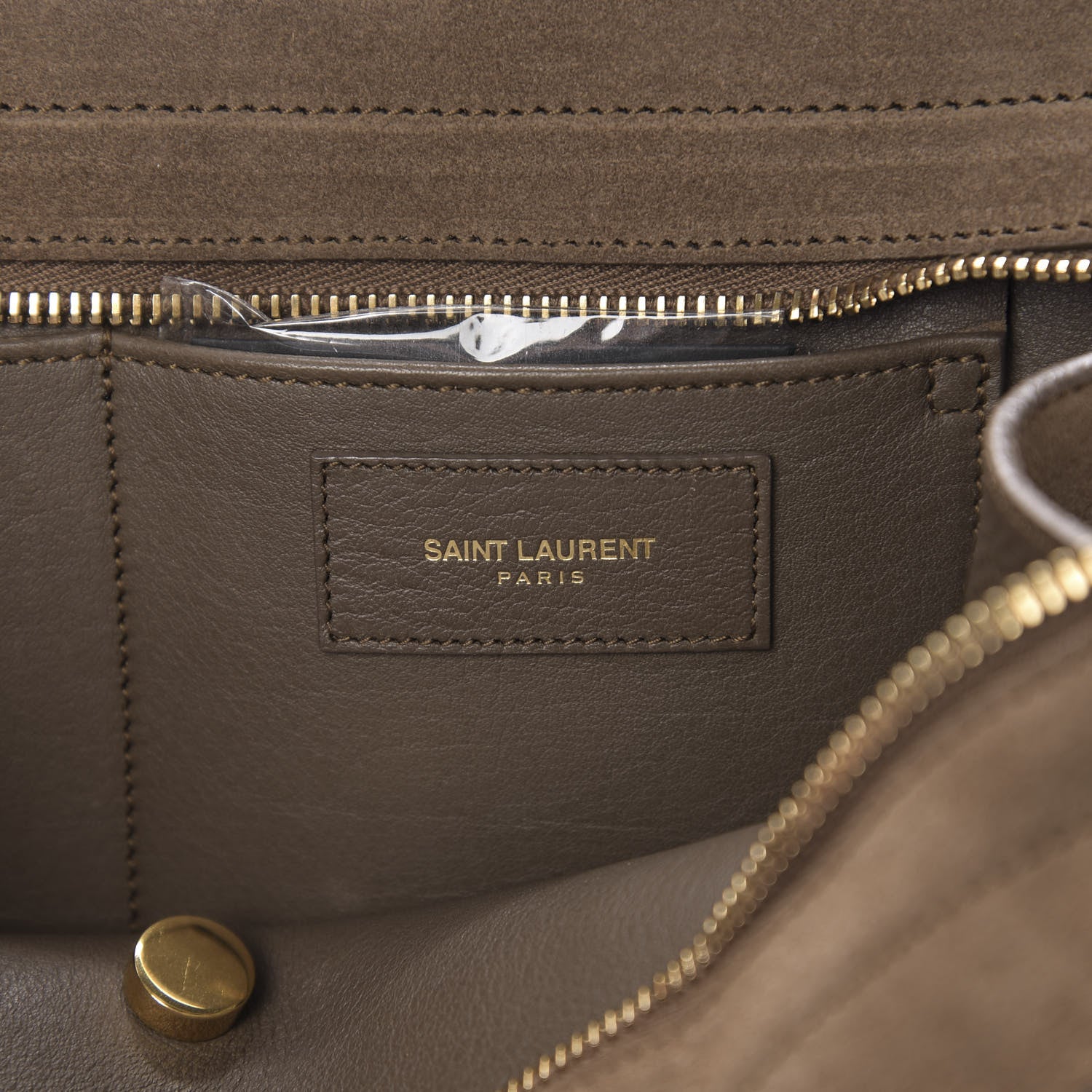 Saint Laurent Suede Small Classic Y Cabas Fog 7 of 11