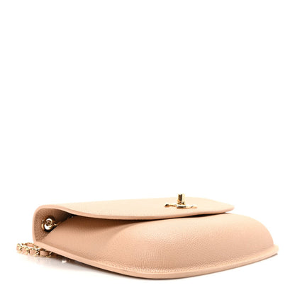 Chanel Caviar Mini Chain Flap Bag Beige 4 of 7