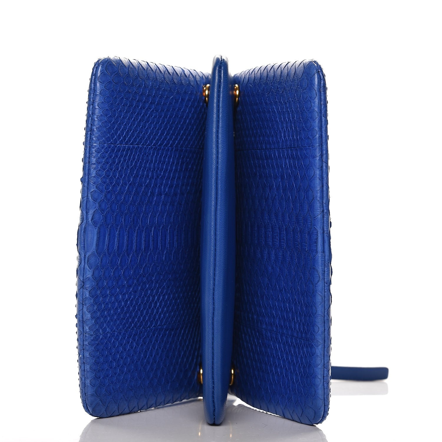 Celine Python Small Trio Crossbody Bag Royal Blue 7 of 7