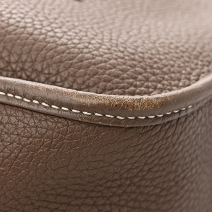 Hermes Taurillon Clemence Evelyne III PM Etoupe 12 of 15