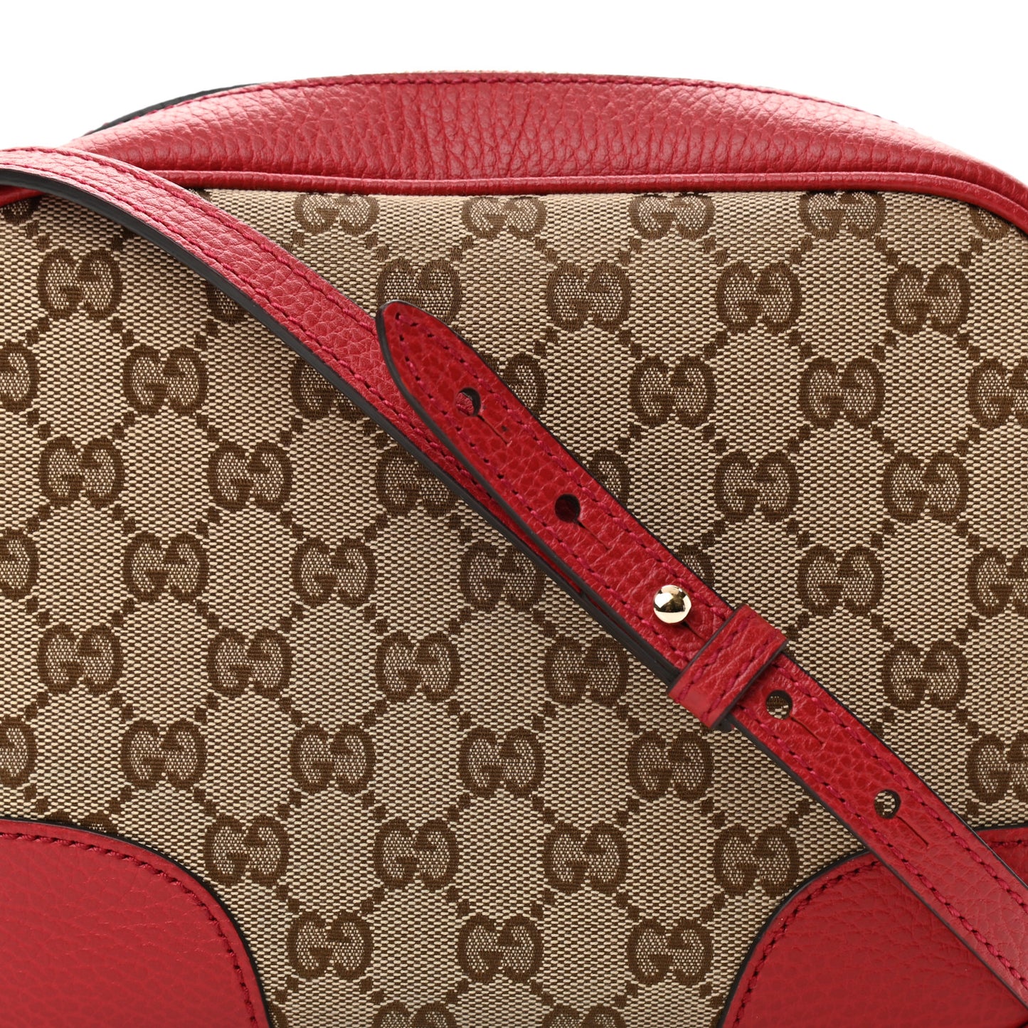 Monogram Mini Bree Messenger Bag Red