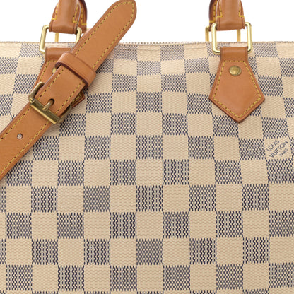 Louis Vuitton Damier Azur Speedy Bandouliere 30 8 of 14