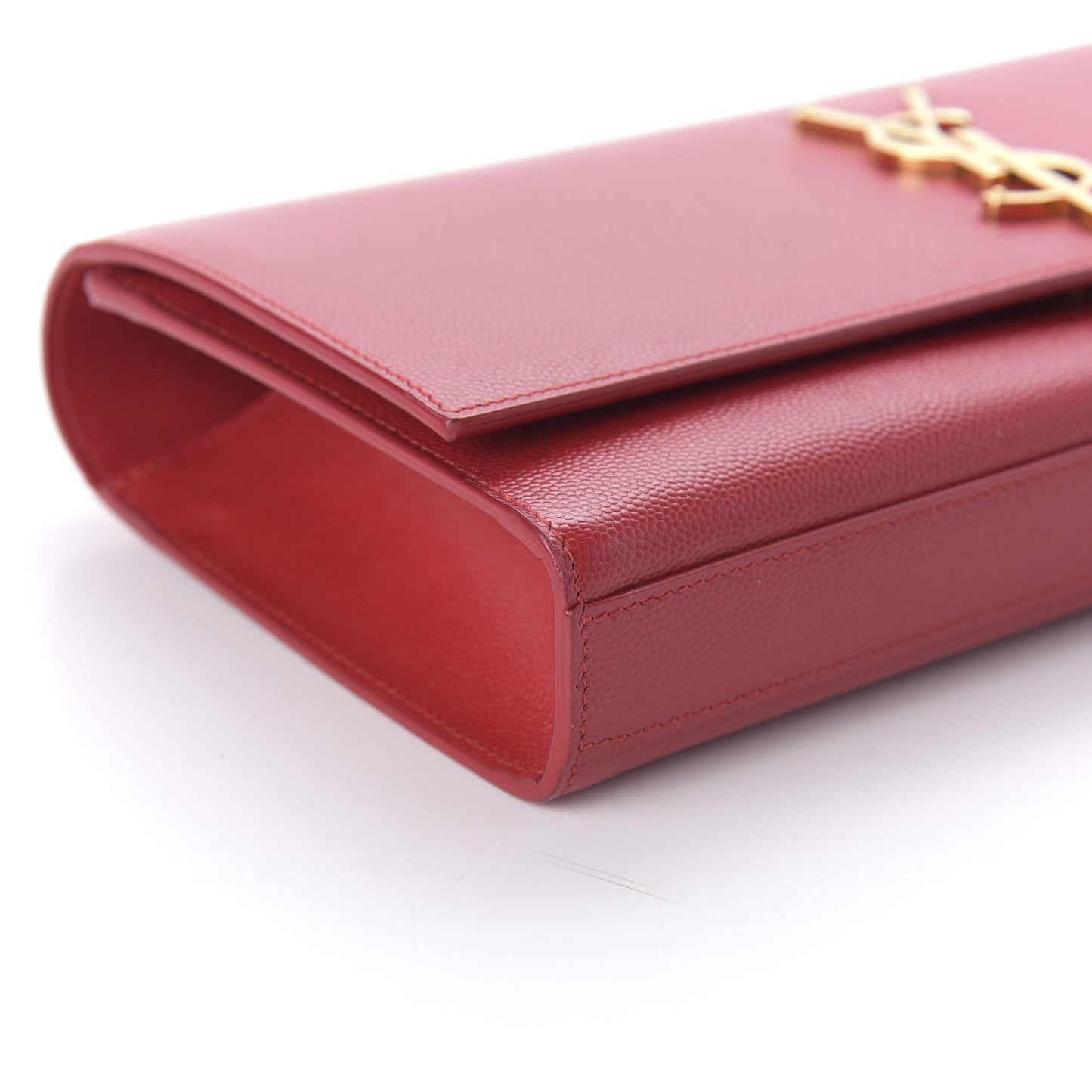 Grain De Poudre Classic Monogram Cassandre Clutch New Red