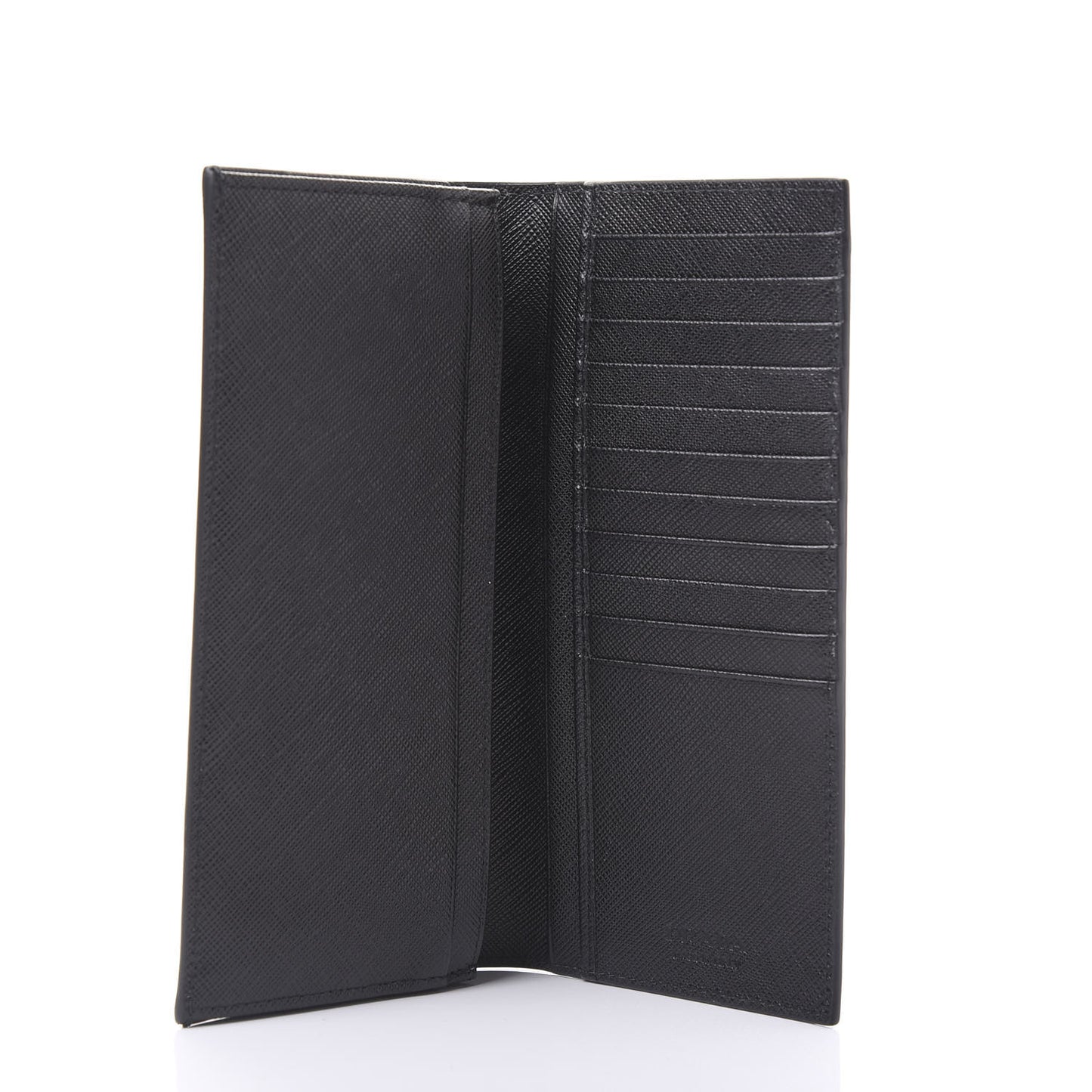 Saffiano Flap Wallet Black