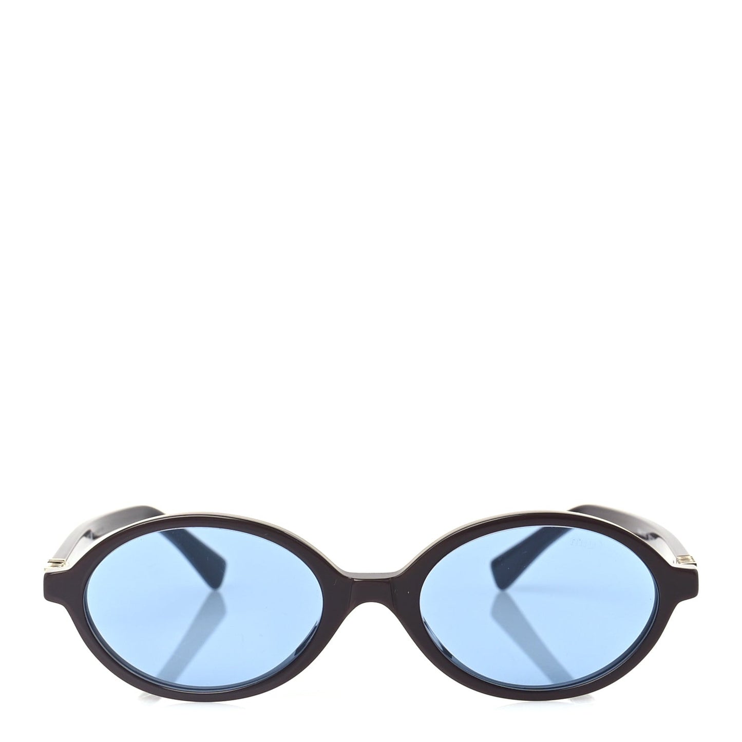 Acetate Oval Regard Sunglasses SMU04Z  Brown