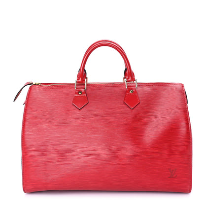 Louis Vuitton Epi Speedy 35  Castillan Red 1 of 8