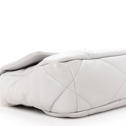 Chanel Lambskin Quilted Medium Chanel 19 Flap Grey 9 of 10