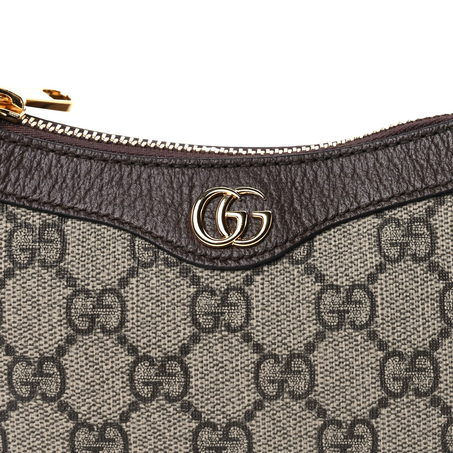 Gucci GG Supreme Monogram Textured Dollar Calfskin Mini Ophidia Chain Bag Beige Ebony 6 of 7
