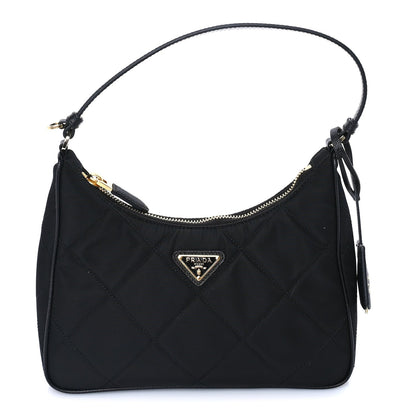 Prada Re-Nylon Saffiano Quilted Mini Re-Edition 2005 Bag Black 1 of 7
