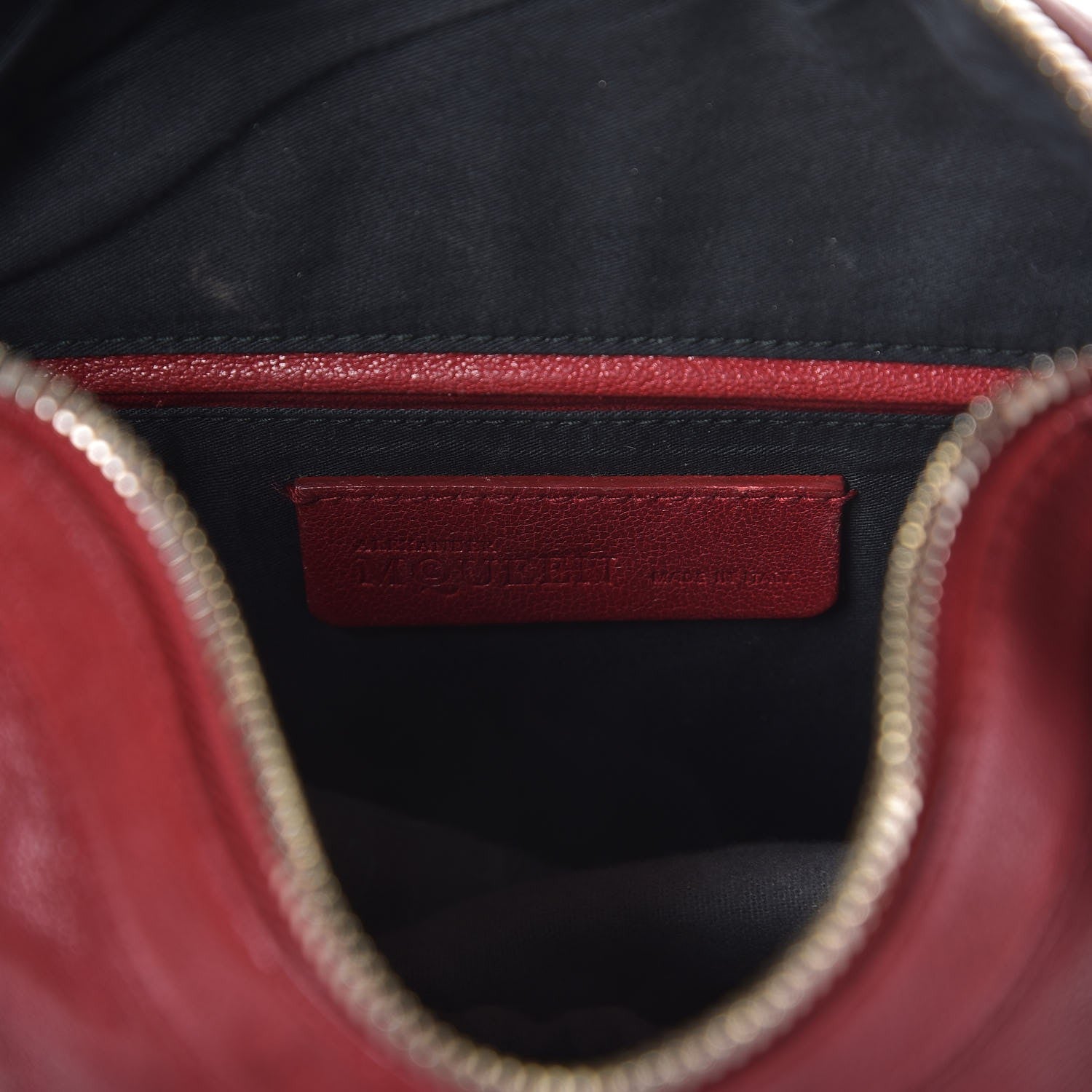 Alexander McQueen Calfskin De Manta Clutch Red 6 of 17