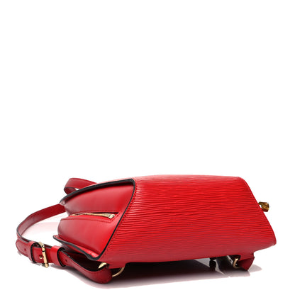 Louis Vuitton Epi Mabillon Backpack Castillan Red 4 of 14
