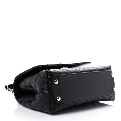 Chanel Caviar Quilted Mini Coco Handle Flap Black 4 of 10