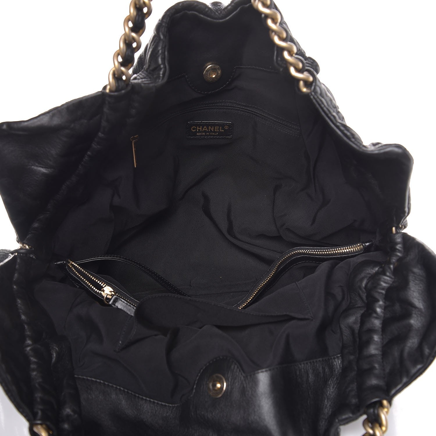 Chanel Calfskin Embroidered Ca D’Oro Tote Black 6 of 11