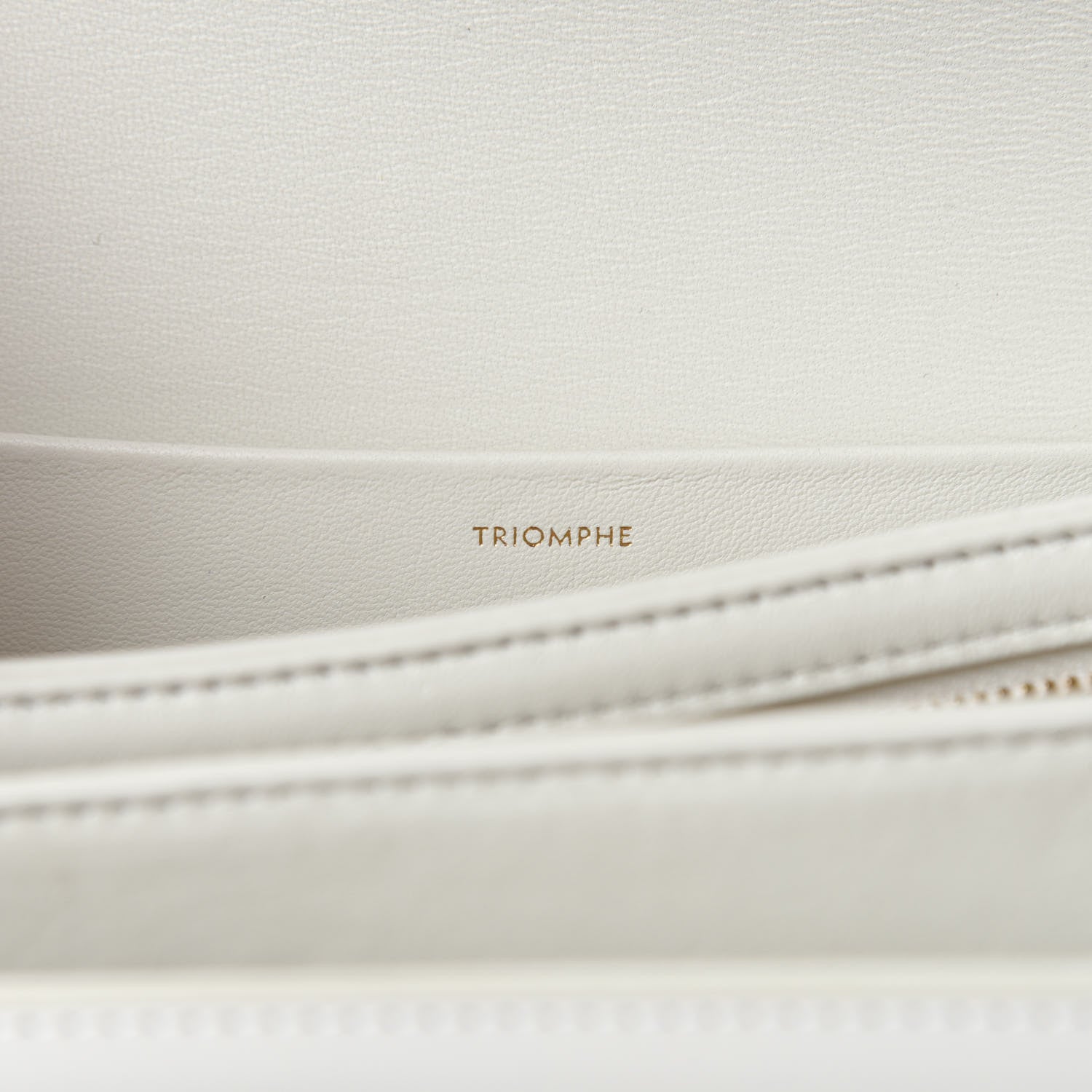Celine Shiny Calfskin Medium Triomphe White 9 of 12