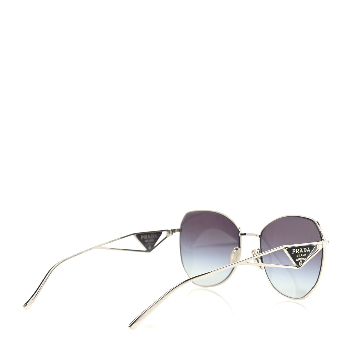 Metal Symbole Triangle Logo Sunglasses SPR57Y Smoky Grey