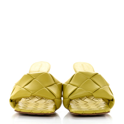 Bottega Veneta Nappa Maxi Intrecciato Lido 90mm Mule Sandals 35.5 Acid 2 of 9