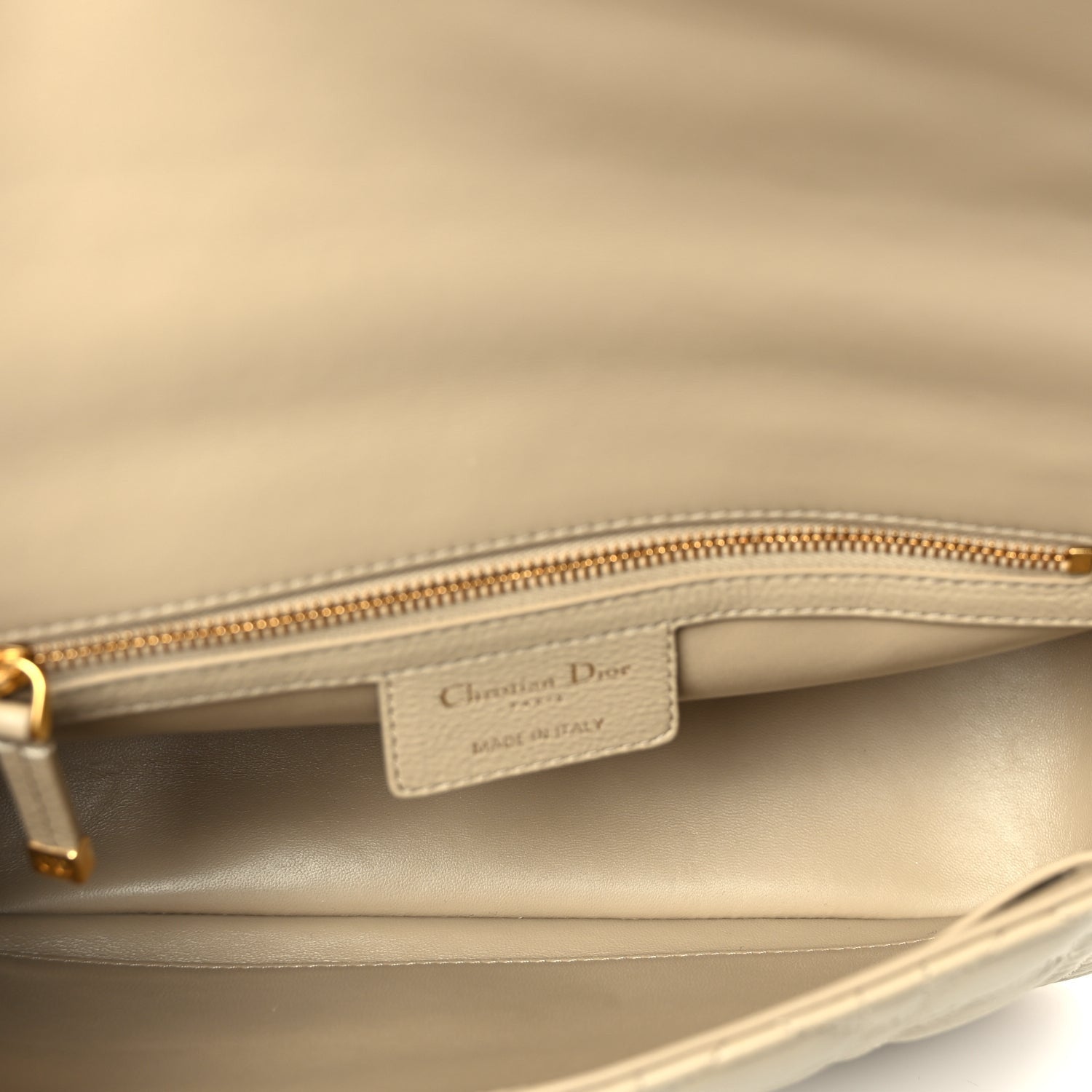 Christian Dior Supple Calfskin Cannage Medium Caro Bag Beige 7 of 16