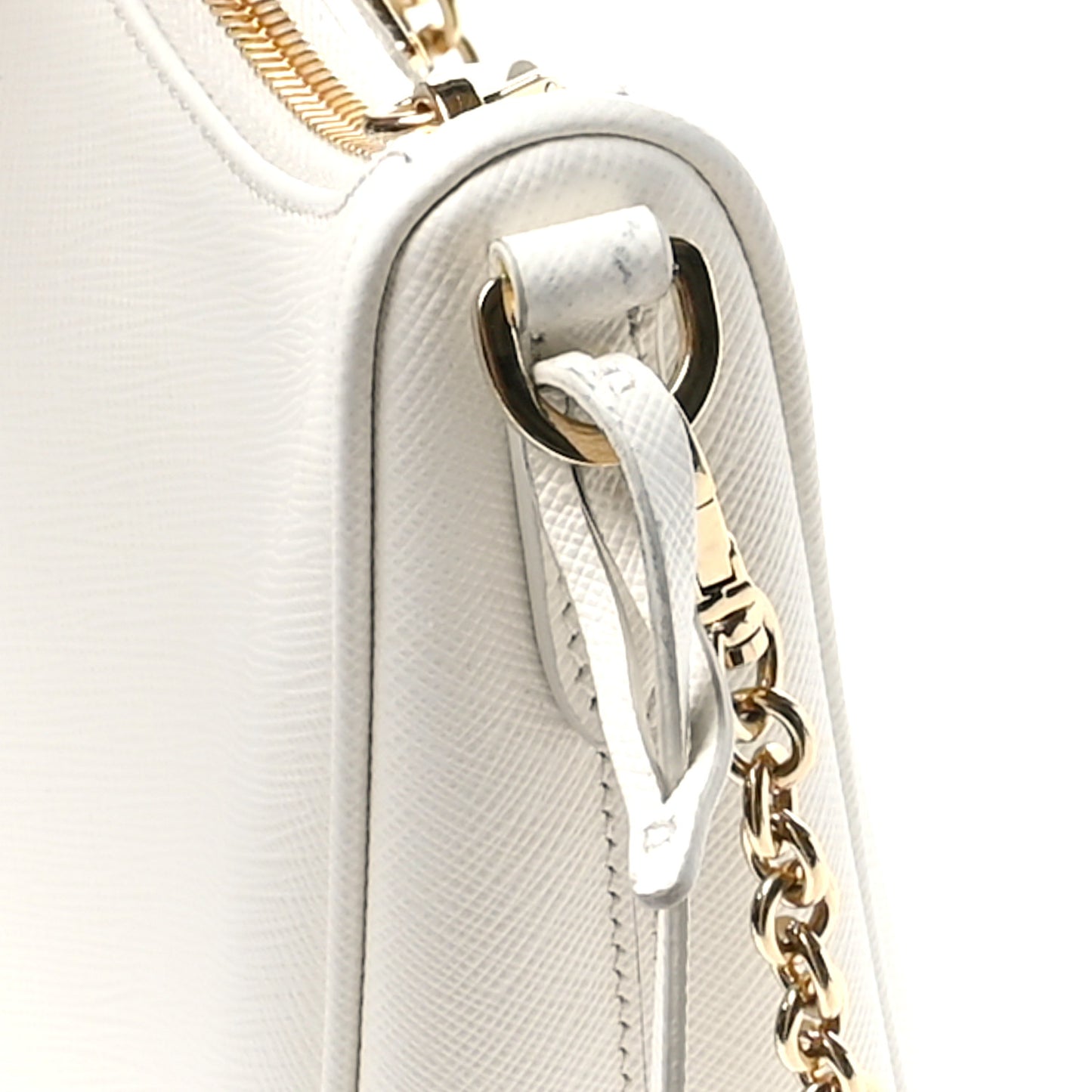 Saffiano Re-Edition 2005 Shoulder Bag White