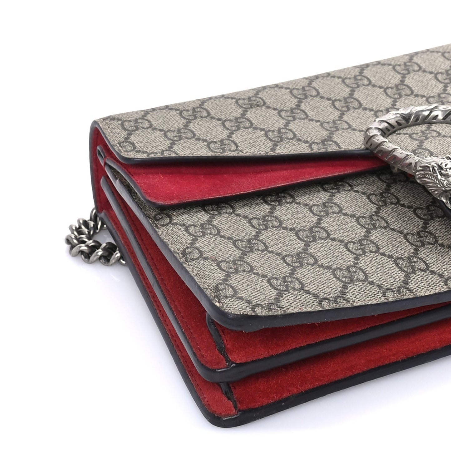 GG Supreme Monogram Small Dionysus Shoulder Bag  Red